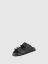 Chinelos com Apliques em Preto